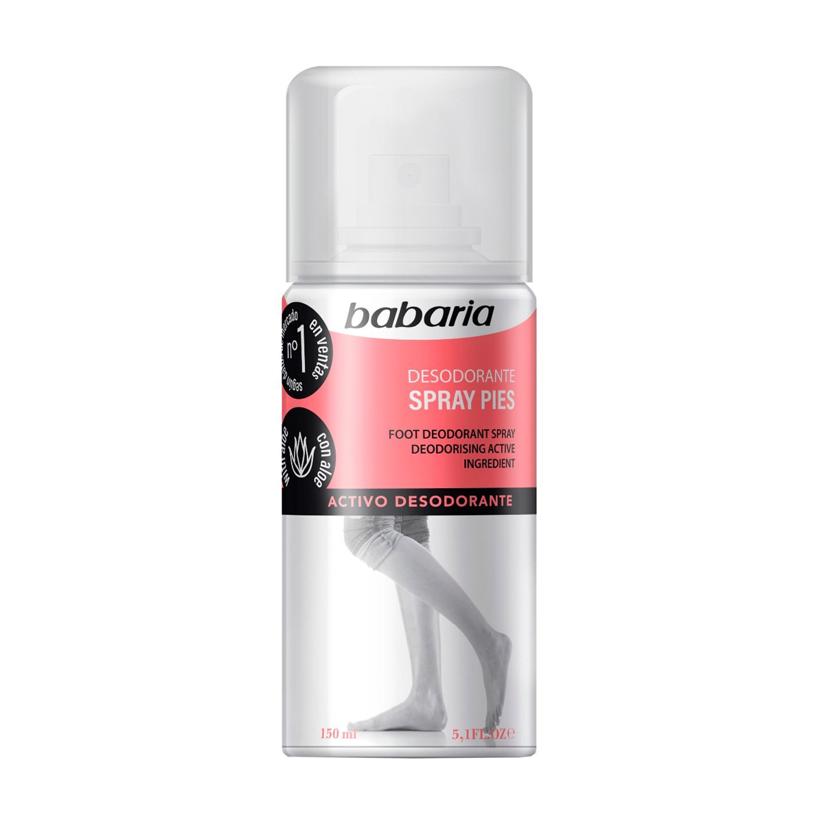 Дезодорант-спрей для ніг Babaria Aloe Foot Deodorant Spray, 150 мл